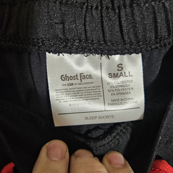 Spencer Ghost Face Black And Red Sleep Set Adult Small - Picture 7 of 8